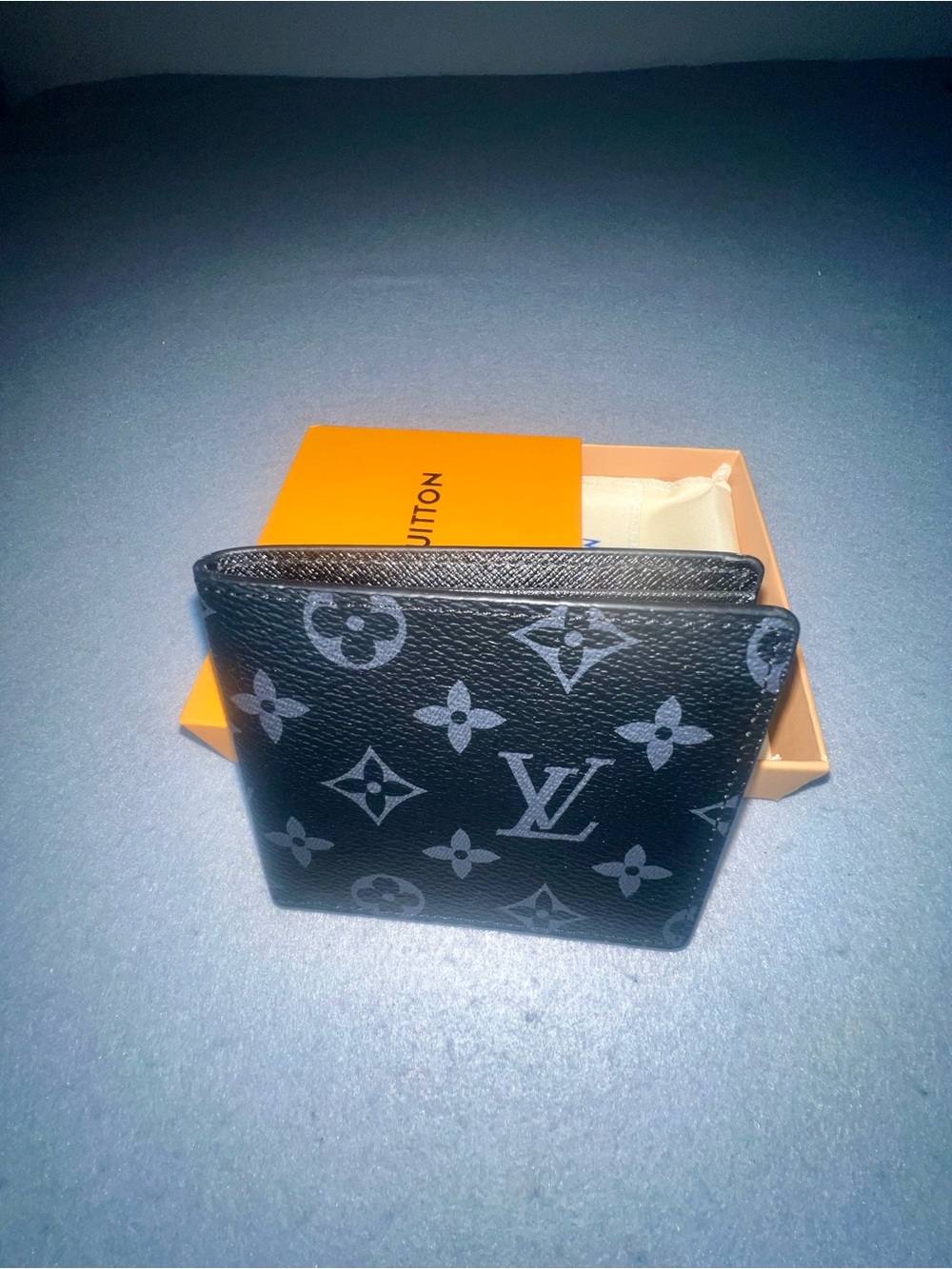 Louis Vuitton Black Monogram Eclipse Canvas Bi-Fold Card Holder